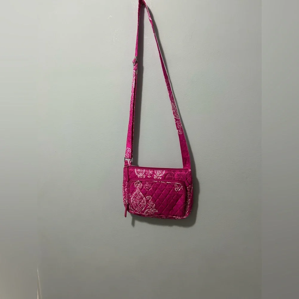 Vera Bradley Pink Quilted Shoulder/cross body Bag - Picture 2 of 11